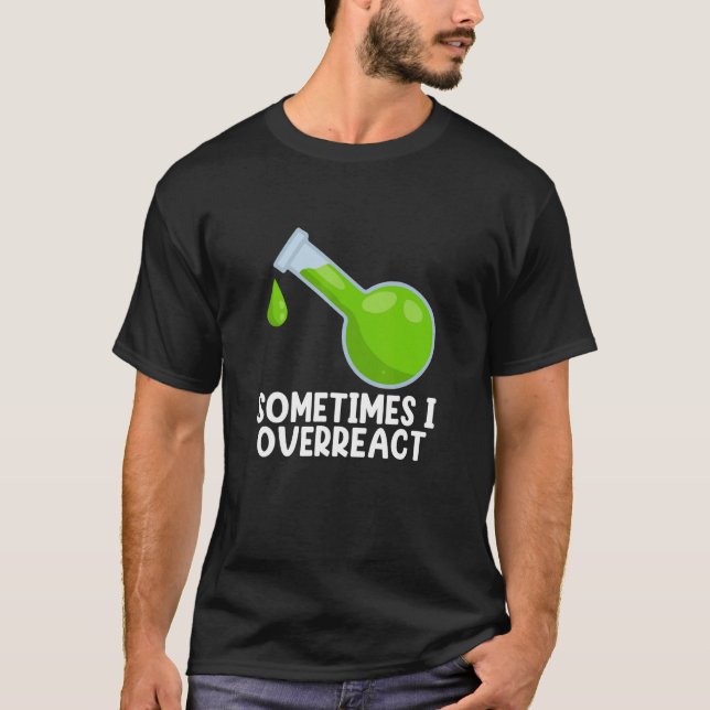 T-shirt Chimie I Surréagir Science Enseignant Gra (Devant)