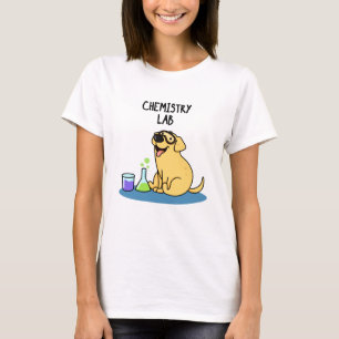 T-shirt Chimie Lab Funny Labrador Chien Pun