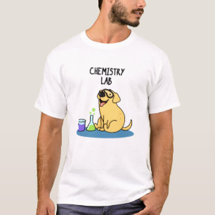 T-shirt Chimie Lab Funny Labrador Chien Pun