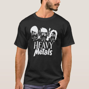 T-shirt Chimie Métaux Lourds Fe Pb Zn Chimiste Enseignant