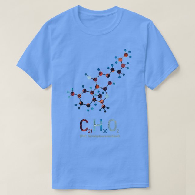 T-shirt Chimie moléculaire THC (Design devant)