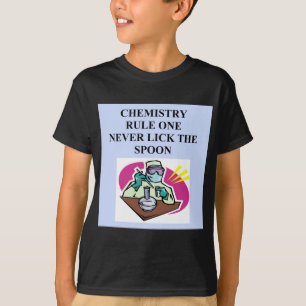 T-shirt chimie : ne léchez jamais la cuillère