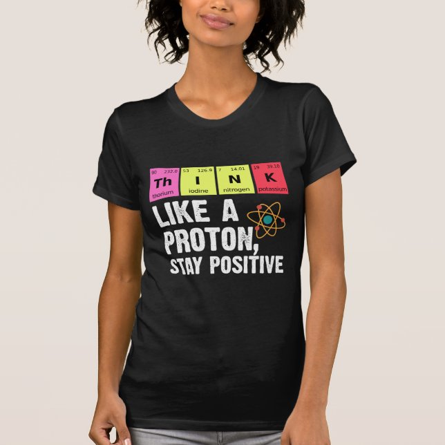 T-shirt Chimie Physicienne Professeur Proton Science (Devant)