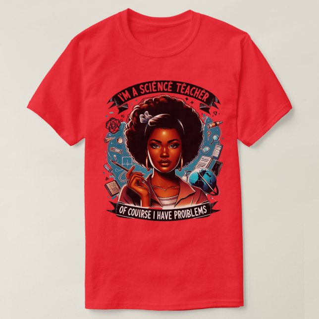 T-SHIRT CHIMIE SCIENCE FUNNY GEEK BIOLOGIE CHIMIE ESPACE H (Design devant)