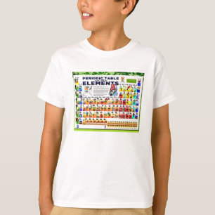 T-shirt Chimie, science, tableau périodique des éléments