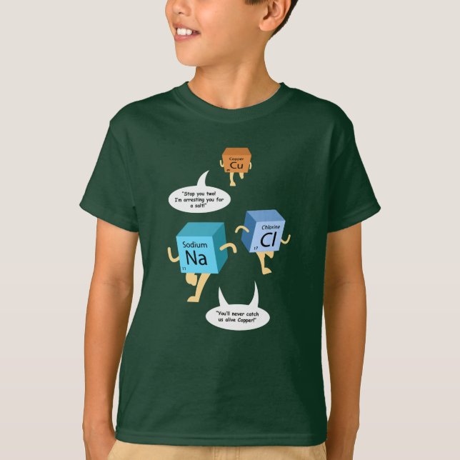 T-shirt Chimie Tableau périodique Éléments science Gag (Devant)
