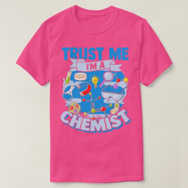 T-shirt Chimie Tableau périodique Molécule Atom 1 (Design devant)