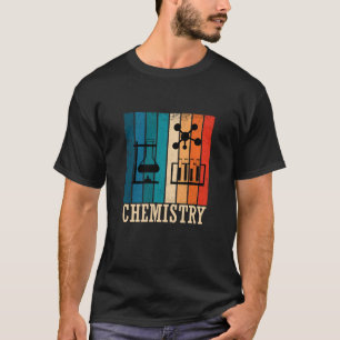 T-shirt Chimie vintage sunset rétro chimiste