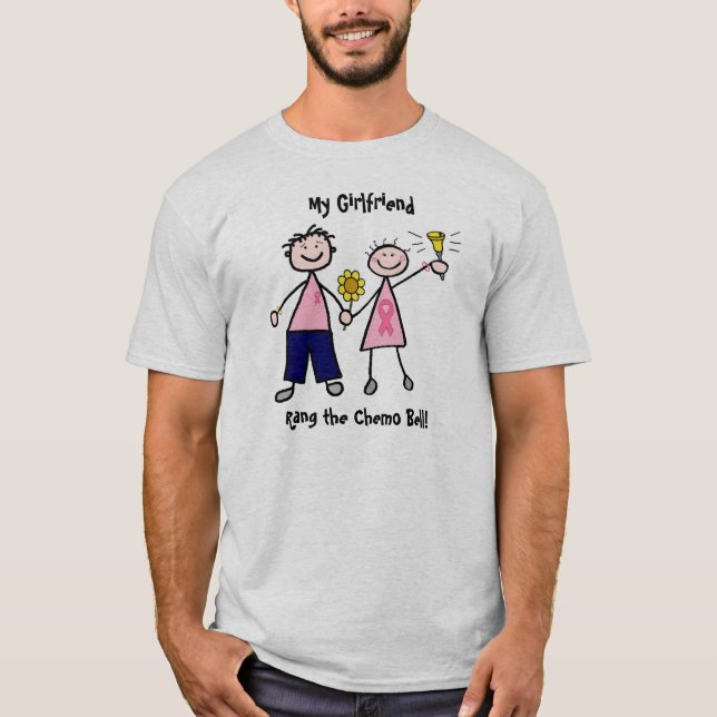 T-shirt Chimio Bell - cancer du sein rose de ruban (Devant)