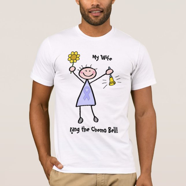 T-shirt Chimio Bell - femme de cancer de l'estomac (Devant)