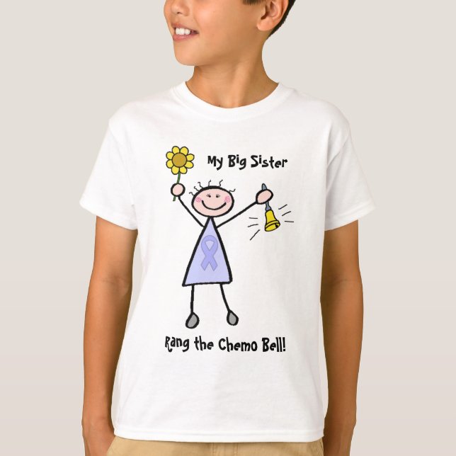 T-shirt Chimio Bell - femme de cancer de l'estomac (Devant)