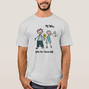 T-shirt Chimio Bell - ruban de Teal de Cancer ovarien