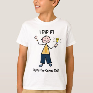 T-shirt Chimio Bell - ruban d'or de Cancer d'enfance