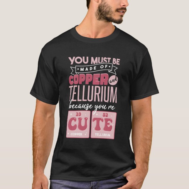 T-shirt Chimiste à pistons de chimie (Devant)
