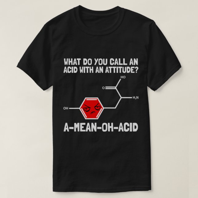T-shirt Chimiste Chimie de travail Pun Amino Acid Chimique (Design devant)