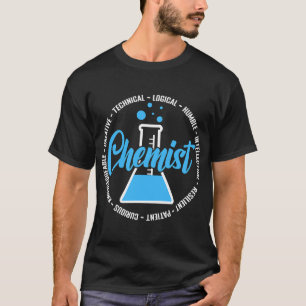 T-shirt Chimiste Chimie d'emploi Aide de laboratoire chimi