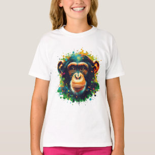 T-shirt Chimpanzé chromatique