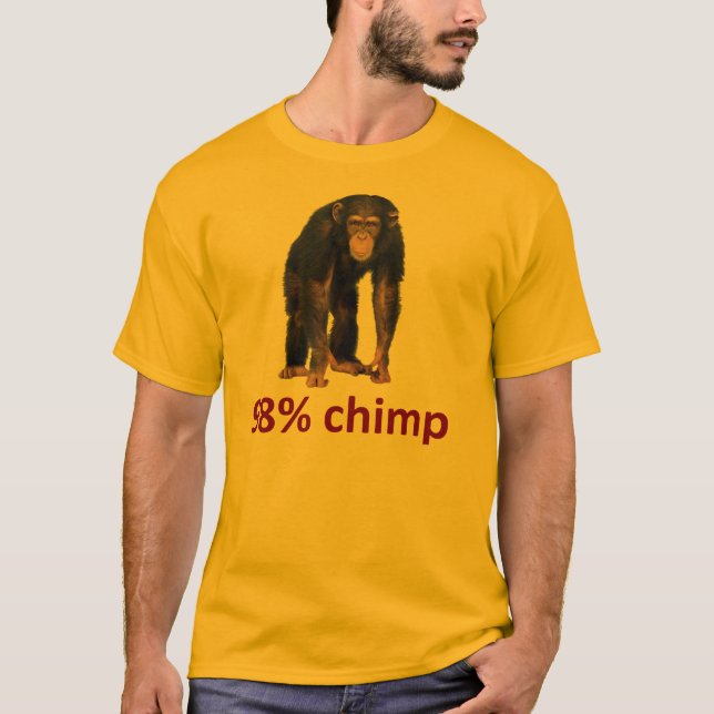 T-shirt chimpanzé de 98% (Devant)