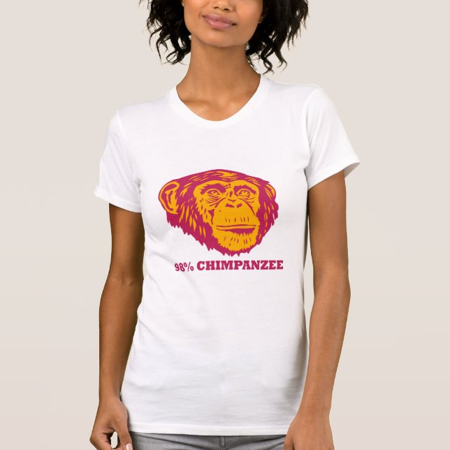 T-shirt Chimpanzé de 98% (Devant)