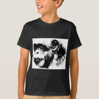 Chimpanzé noir et blanc