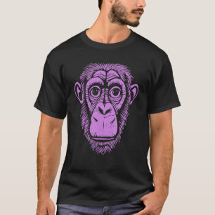 T-shirt Chimpanzé pourpre Ape Pas Singe Mignonne Chimp