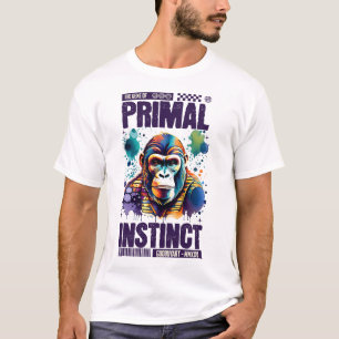 T-shirt Chimpanzé sauvage cool Artwork Design élégant uniq