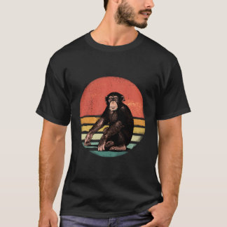 T-shirt Chimpanzé Singe Forêt Sauvage Animal