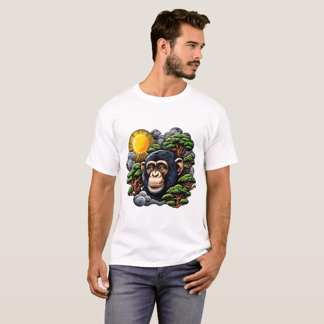 T-SHIRT CHIMPANZEE 4 (Devant entier)