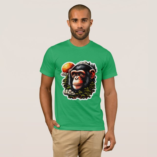 T-SHIRT CHIMPANZEE 7 (Devant entier)