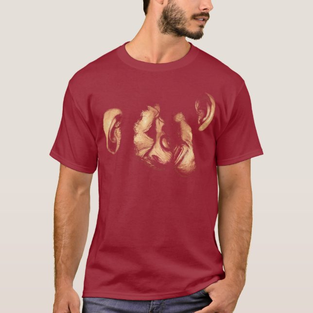 T-shirt chimpanzés embrassants (Devant)