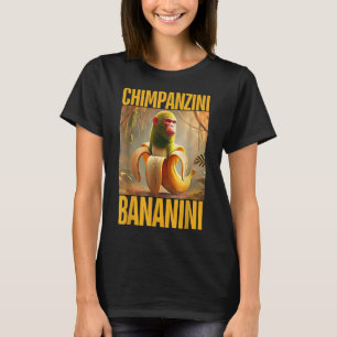 T-shirt Chimpanzini Bananini Italien Brainrot Mème Garçons