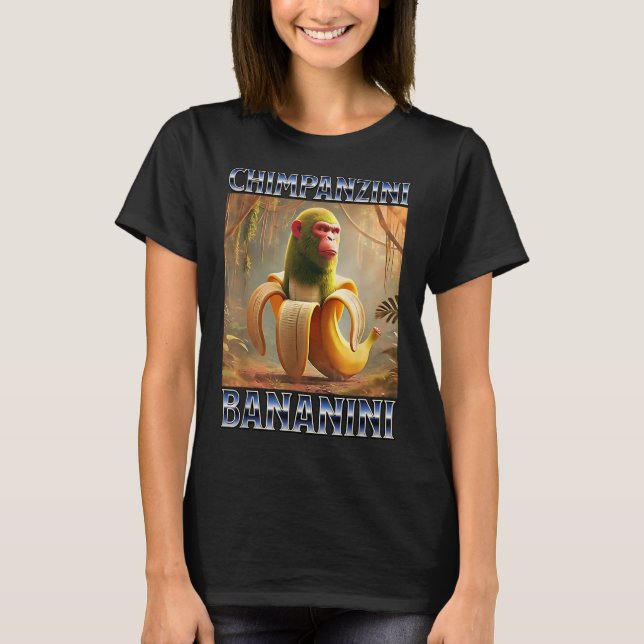 T-shirt Chimpanzini Bananini - Mème Italien de Brainrot (Devant)