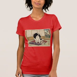 T-shirt Chin japonais dans une maison japonaise