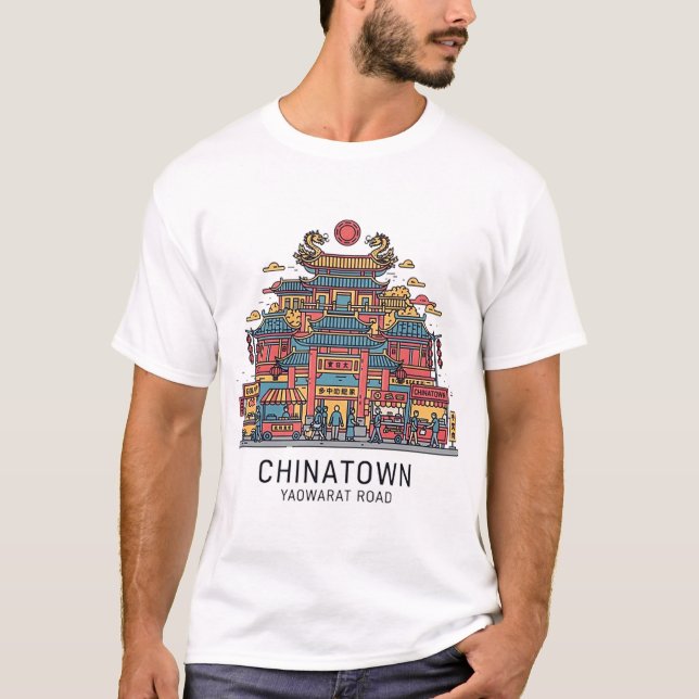 T-shirt Chinatown de Bangkok (Devant)