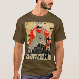 T-shirt Chinchilla Chinzilla Retro Chinchilla Loin Funn