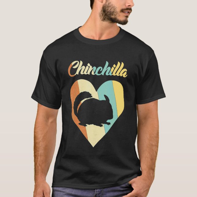 T-shirt Chinchilla dans le coeur (Devant)