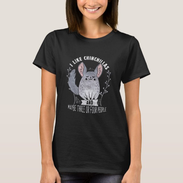 T-shirt Chinchilla Drôle Sayings (Devant)