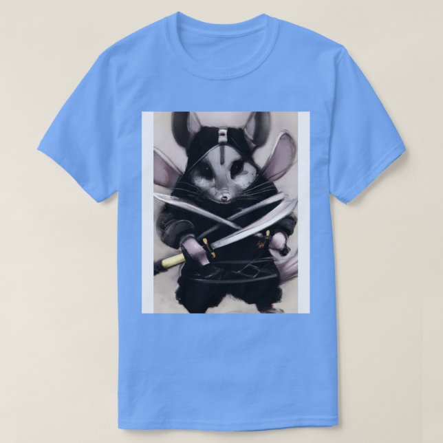 T-shirt Chinchilla en costume de ninja (Design devant)