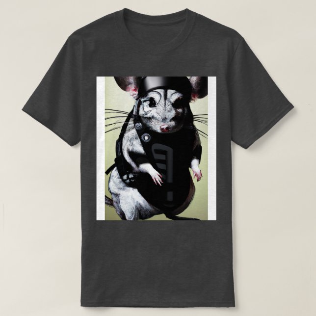 T-shirt Chinchilla en costume ninja 3 (Design devant)