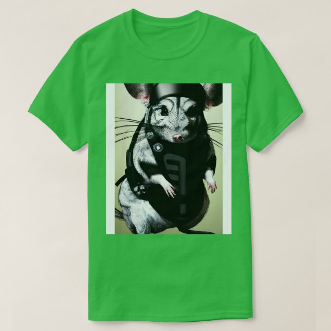 T-shirt Chinchilla en costume ninja 3 (Design devant)