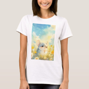 T-shirt Chinchilla Joyeux aperçu des Fleurs sauvages