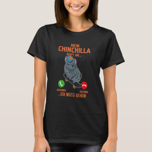 T-shirt Chinchilla mignonne Dit Poussière Pet Rodent 22