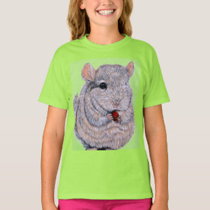 T-shirt chinchilla peinte à l'effigie