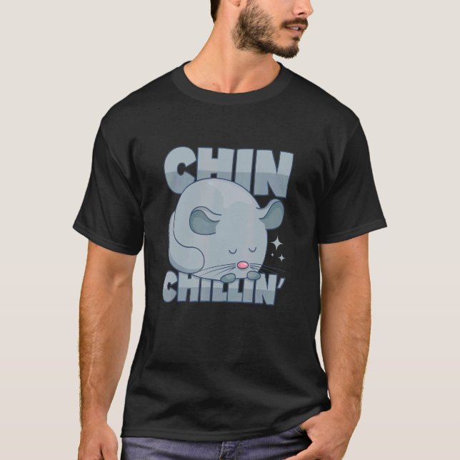 T-shirt Chinchilla Pun Chill Chilling (Devant)