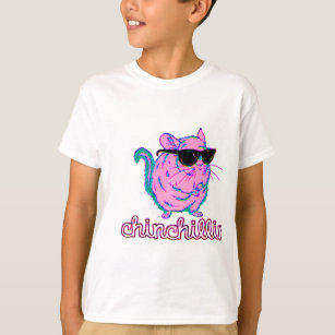 T-shirt Chinchilla rose au néon de Chinchillin