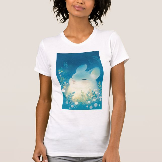 T-shirt Chinchilla Serene Floral Retreat (Devant)