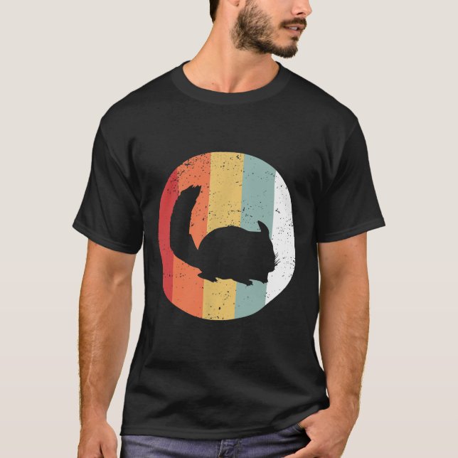 T-shirt Chinchilla T rétro classique (Devant)