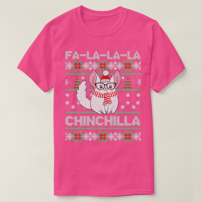 T-shirt Chinchilla Vilain Noël Chinchilla Amateurs (Design devant)