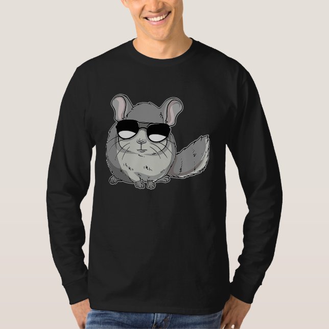 T-shirt Chinchilla Wearing Sunglasses  Chinchilin (Devant)
