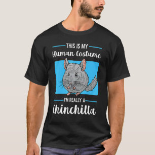 T-shirt Chinchillas costume humain rongeur animal